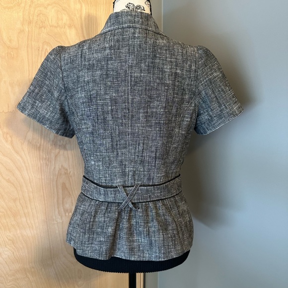 Short Sleeve Belted Blazer - Picture 4 of 4